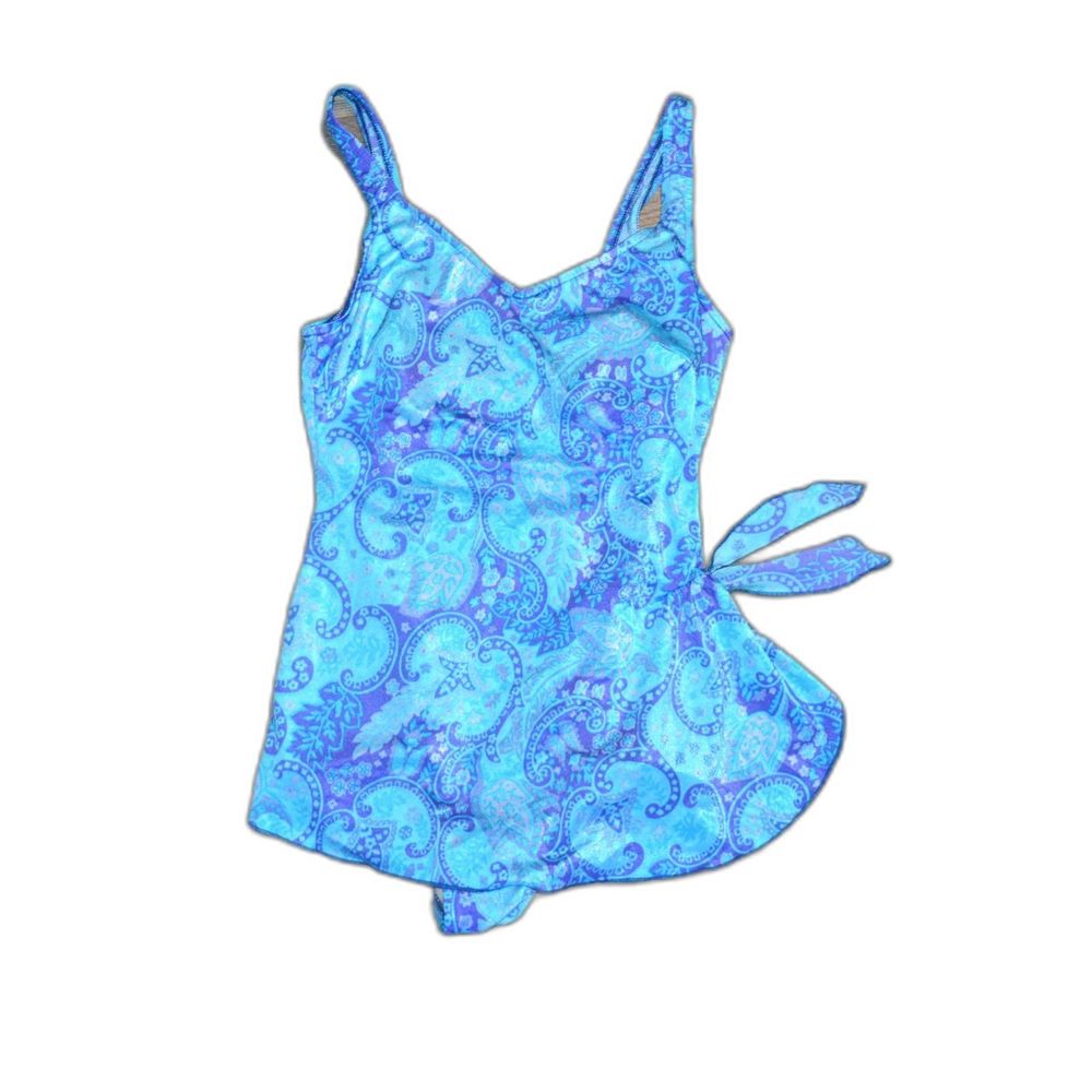 Maxine of Hollywood vintage One-Piece Paisley Pinup Bathing Swimsuit